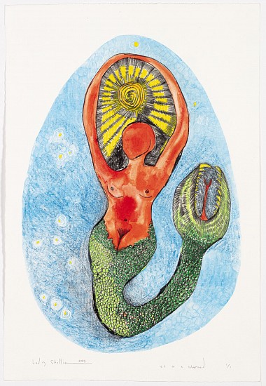 LADY  SKOLLIE, EK IS `N WATERMEID
MATRIX PRINTS DRYPOINT WITH MONOTYPE AND HAND FINISHED