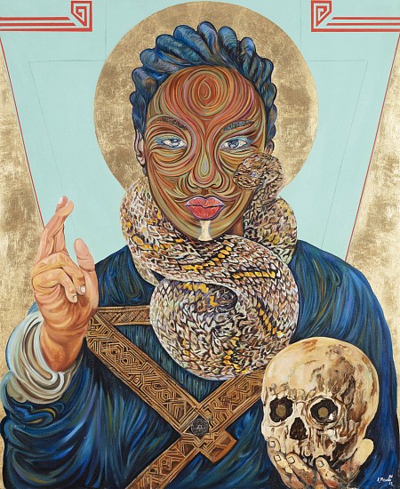 AYANDA MABULU, ZAZI II
OIL AND MIXED MEDIA ON CANVAS