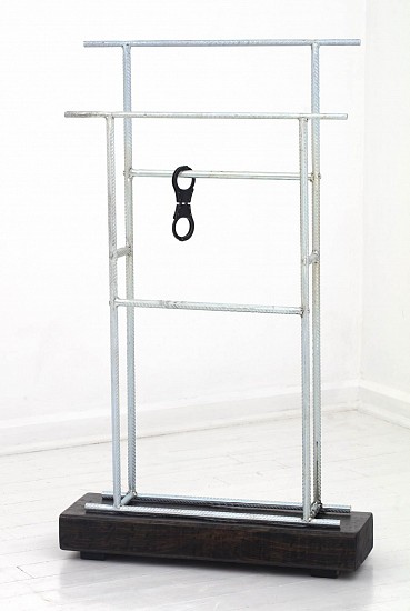 MICHAEL MACGARRY, ÉMINENCE GRISE
ZINC-PLATED REBAR,FOUND OBJECT,TIMBER