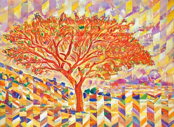 10 dawn acacia at dedeben spring 88 x 119 cm oil on canvas 2024pg