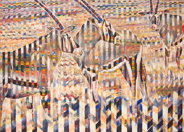 GARY STEPHENS, THREE OREX IN SHIMMERING LIGHT
2013-2024, ACRYLIC ON CANVAS