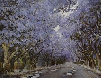 1. jacarandas oil on canvas 100 x 130 cm r290