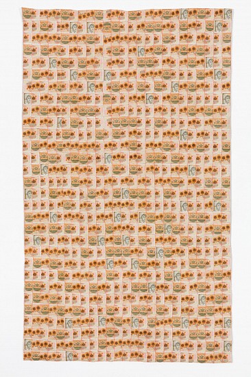 FAITH XLVII, THE DECONSTRUCTION OF VALUE XIV
2025, DECONSTRUCTED BANKNOTE HAND-SEWN TAPESTRY (YUGOSLAVIA)