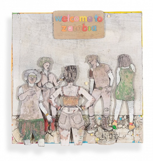 THONTON KABEYA, UNTITLED 2 (MOZIKI STREET SERIES)
2024, MIXED MEDIA ON CANVAS
