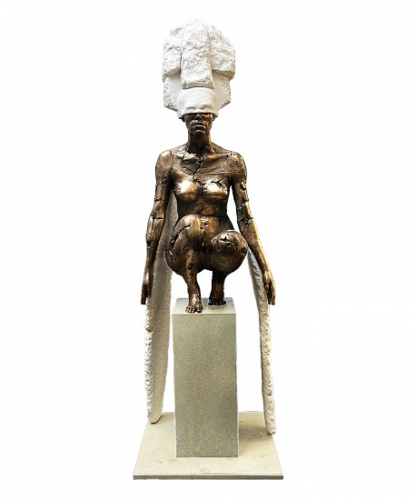 ANGUS TAYLOR, LITHIC LEVITATION II
2024, BRONZE & BELFAST GABBRO