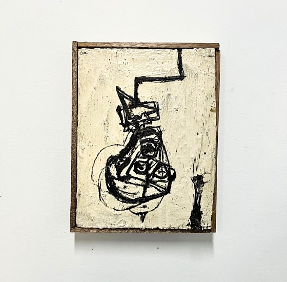 BOYTCHIE, UNTITLED (SEVERED HEAD)
2025, OIL, ENAMEL AND BITUMEN ON WOOD