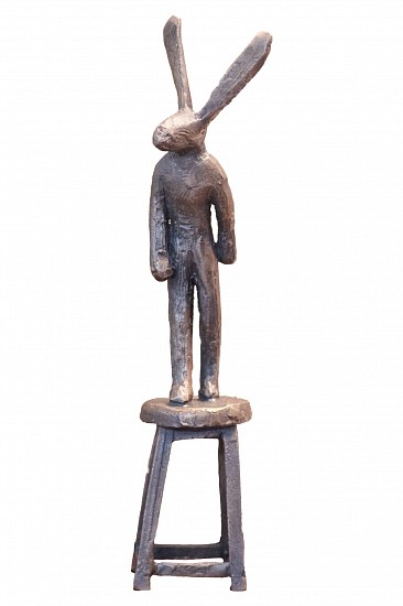GUY PIERRE DU TOIT, HARE ON CHAIR (MINI) 5, EDITION 1/1
2025, BRONZE