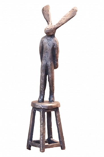 GUY PIERRE DU TOIT, HARE ON CHAIR (MINI) 6, EDITION 1/1
2025, BRONZE