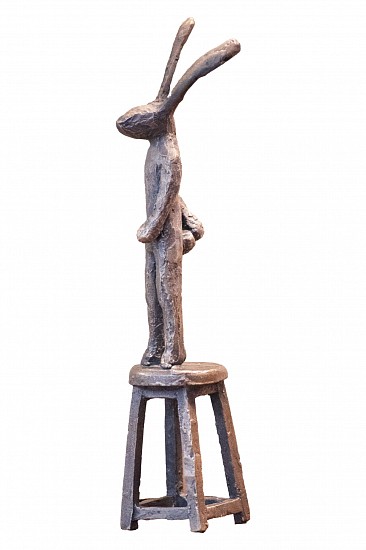 GUY PIERRE DU TOIT, HARE ON CHAIR (MINI) 9, EDITION 1/1
2025, BRONZE