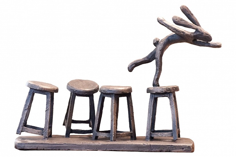 GUY PIERRE DU TOIT, HARE ON CHAIR (MINI) 11, EDITION 1/1
2025, BRONZE