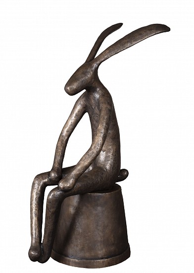 GUY PIERRE DU TOIT, HARE ON FLOWERPOT (LARGE)
2025, BRONZE