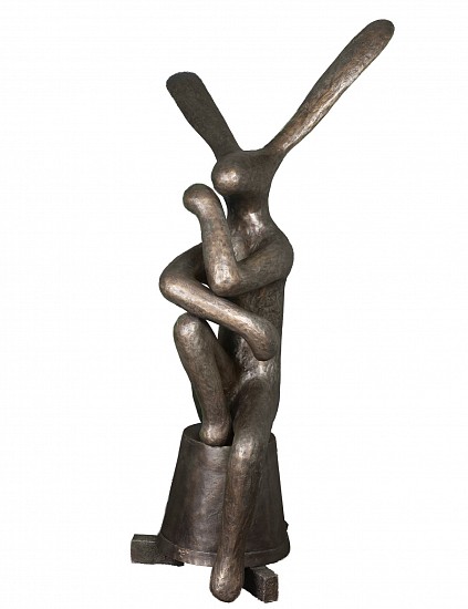 GUY PIERRE DU TOIT, HARE ON FLOWERPOT (MONUMENTAL)
2025, BRONZE