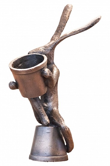 GUY PIERRE DU TOIT, HARE ON FLOWER POT 6 (SMALL), EDITION 1/1
2025, BRONZE