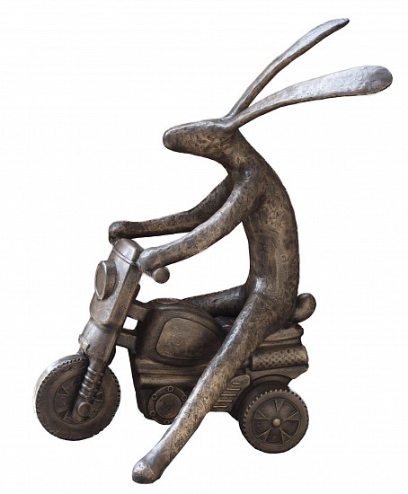 GUY PIERRE DU TOIT, HARE ON SCOOTER I
2025, BRONZE