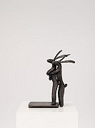 GUY PIERRE DU TOIT, HUGGING HARES
BRONZE