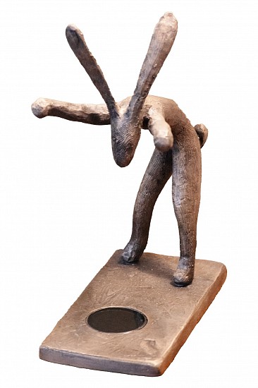 GUY PIERRE DU TOIT, HARE REFLECTIONS 6, EDITION 1/1<br />
2025, BRONZE