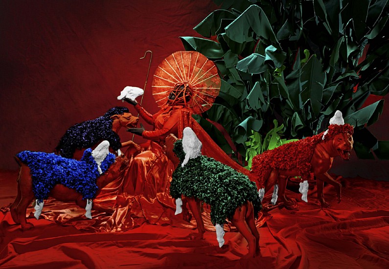 MARY SIBANDE, CLOTHED IN THE SKIN OF RITEOUSNESS
2022, INKJET ON HAHNEMHLE PHOTO RAG, DIASEC MOUNT