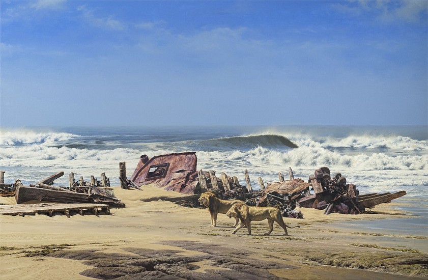 PAUL AUGUSTINUS, SURVIVORS OF SKELETON COAST
2024, OIL ON CANVAS