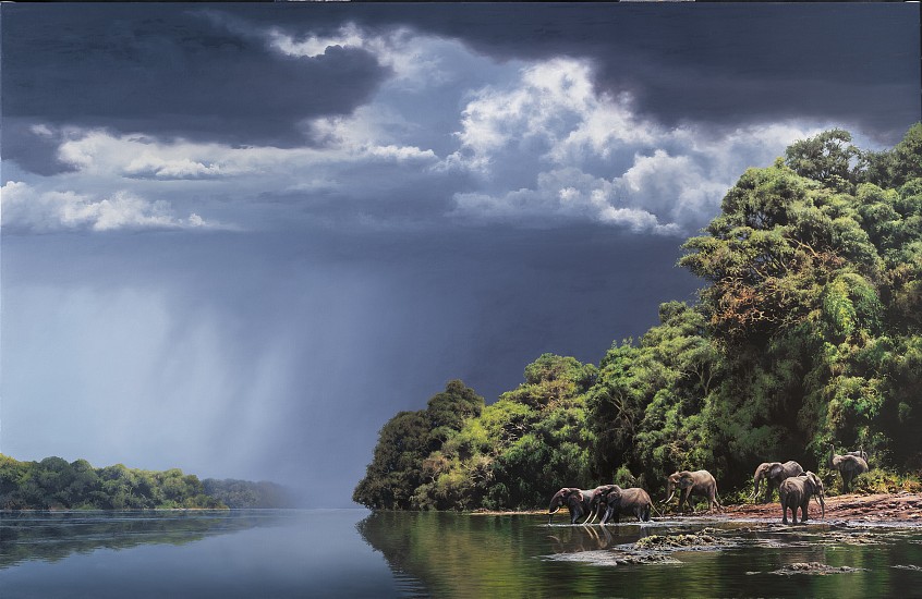 PAUL AUGUSTINUS, SANGHA RIVER, CONGO
OIL ON CANVAS