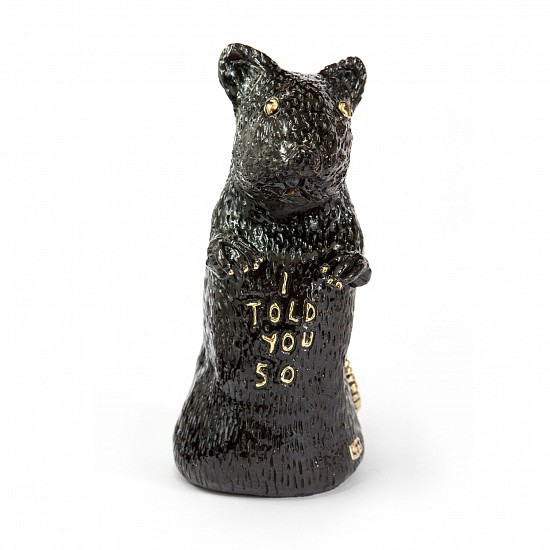 LUCINDA MUDGE, I TOLD YOU SO
2020, CERAMIC, GOLD LUSTRE