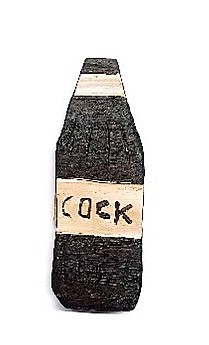 BRETT CHARLES SEILER, REFRESHMENT III
2022, BITUMEN, ROOF PAINT ON PINE