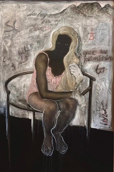 SHANY VAN DEN BERG, SHE GAVE ME PERMISSION TO PAINT HER
OIL ON BOARD