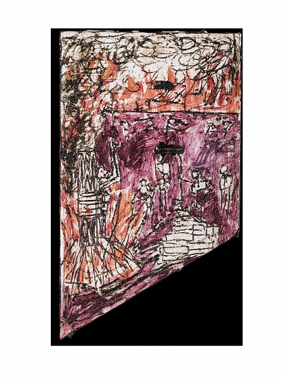 BOYTCHIE, KANGAROO COURT
2026, ACRYLIC, OIL, ENAMEL AND BITUMEN ON WOOD