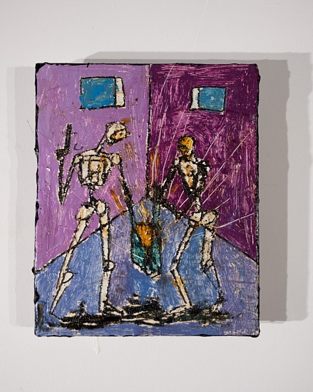 BOYTCHIE, UNTITLED (GLOW OF GREED)
OIL, ENAMEL AND BITUMEN