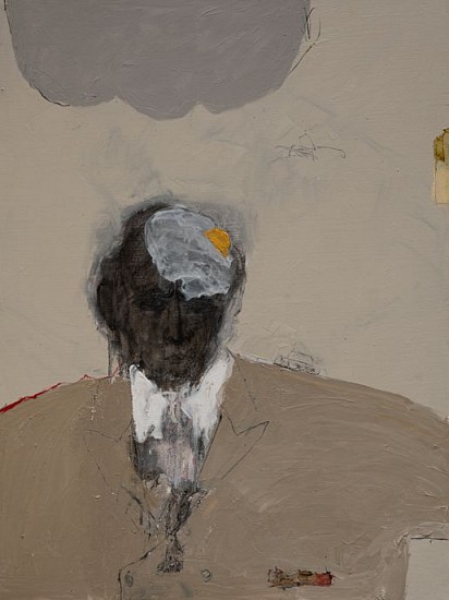 LORIENNE LOTZ, EGG ON HIS FACE
2026, OIL AND CHARCOAL ON CANVAS
