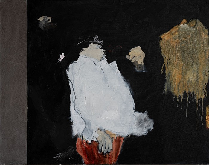LORIENNE LOTZ, THE SHADOW WEARS A MANE
2026, OIL AND CHARCOAL ON CANVAS
