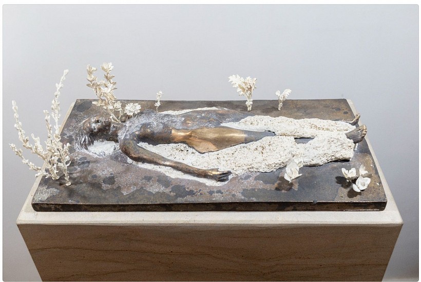 RINA STUTZER, RESTORE (BREAK, BLOW, BURN AND MAKE ME NEW) EDITION 1/1
2026, BRONZE, PATINA, SILVER, CERAMIC AND NABOOMSPRUIT SANDSTONE