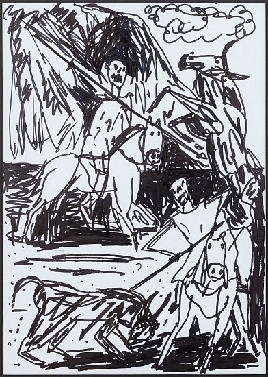 BOYTCHIE, HUNTING GAME
2026, MARKER ON PAPER