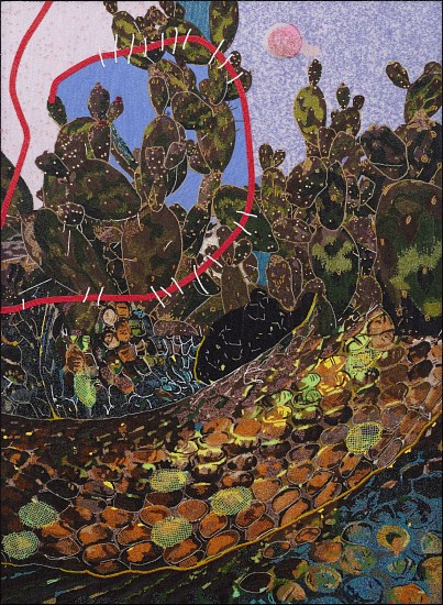 LIZA GROBLER, SNAKESKIN SUMMER
2026, GLASS SEED BEADS ON BOARD
