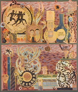 lucinda mudge painting 70x60 know thyself