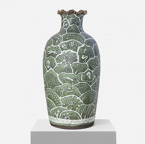 LUCINDA MUDGE, STRANGE BEHAVIOUR
2026, CERAMIC, GOLD LUSTRE